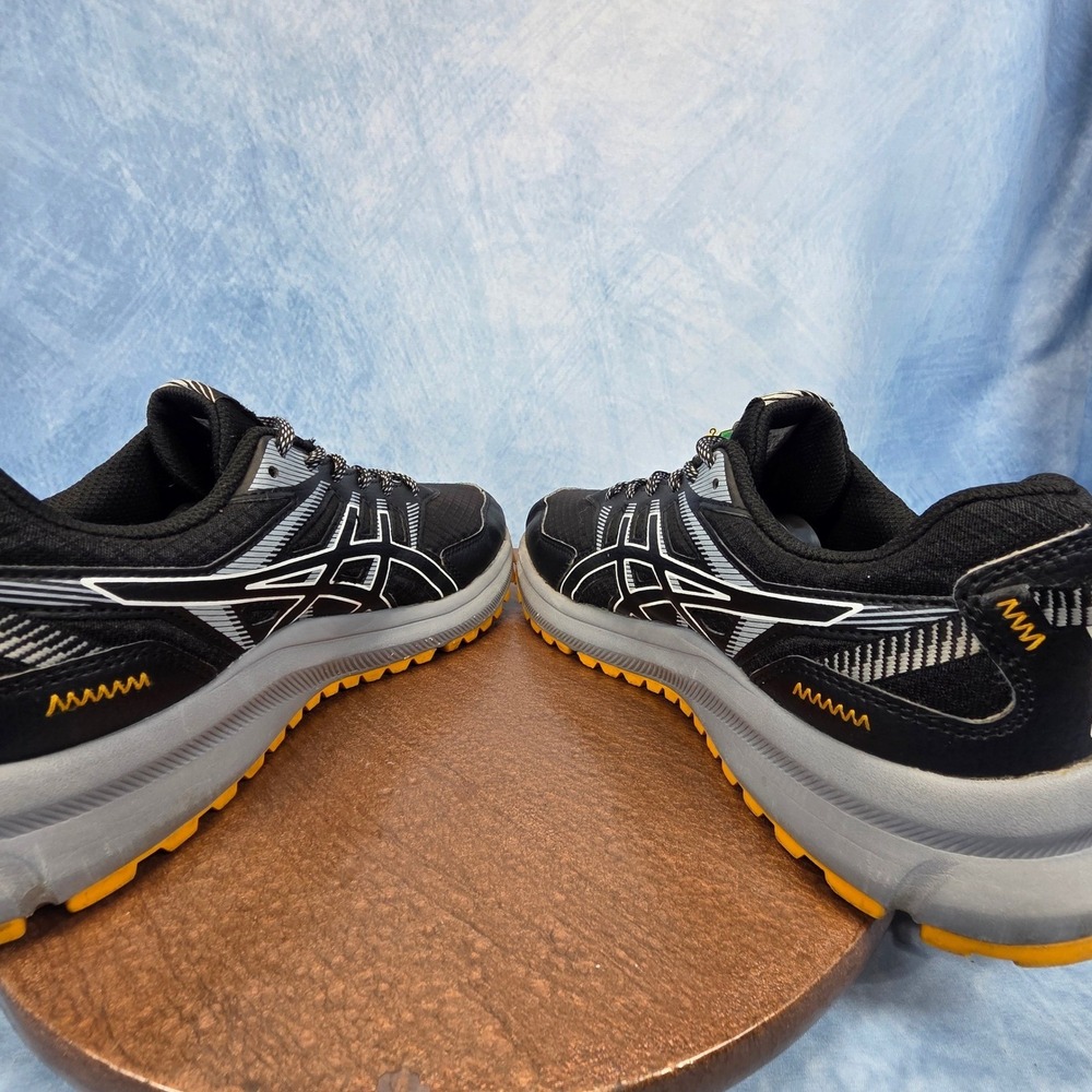 Asics Trail Scout 2 Mens Running Shoes Black Grey Yellow 1011B181 Size 8 - Picture 11 of 12